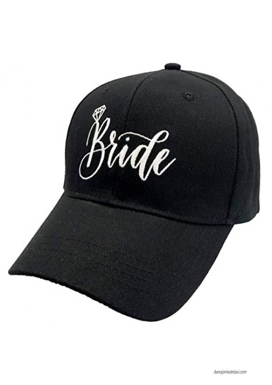Funshow Bride Hat Embroidered Baseball Cap for Bridal Shower Bachelorette Party
