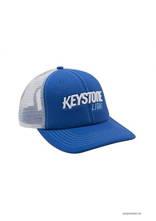 Keystone Light Basic Beer Snapback Trucker Cap Blue/White