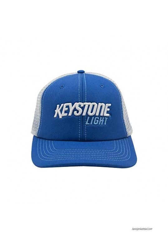 Keystone Light Basic Beer Snapback Trucker Cap Blue/White