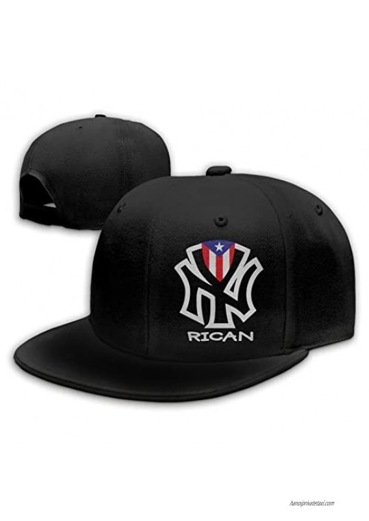 New York Puerto Rico Flag Men Women Fashion Adjustable Baseball Cap Snapback Hat Hip Hop Flat Bottom Caps