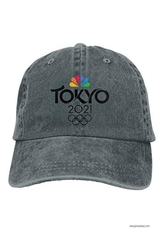 Tokyo Olympics 2021 Hats for Men，100% Cotton Ball Hat Adult Baseball Cap Classic Unisex Cowboy Hat