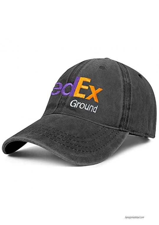 Unisex Baseball Cap for Men Women Post Office Hat Washed Denim Hat Adjustable Fed-ex Hat Dad Hat