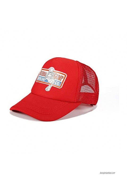 ZIXIANNIU Bubba Gump Baseball Cap Trucker Hat Halloween Cosplay Red