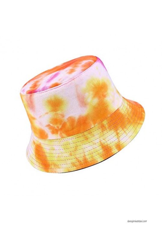 Ayliss Women Bucket Hat Fashion Reversible Cotton Fisherman Hat Packable Outdoor Sun Protection Travel Beach Sun Cap Hat