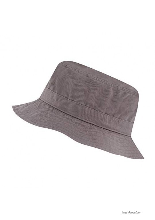 Bucket Hat for Men and Women Assorted Colors of Garment Washed Cotton Beach Sun Bucket Hats