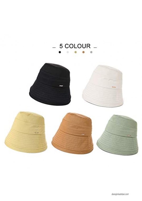 Comhats Summer Fishing Beach Gardening Hiking Bucket Sun Hat Wide Brim for Women UPF 50+ Sun UV Protectable Foldable Packable
