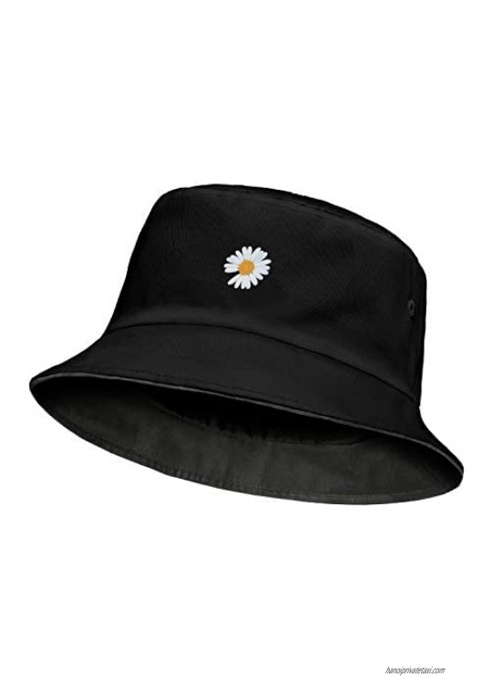 Emboridery Bucket Hats Summer Travel Beach Sun Hat Outdoor Cap Unisex Sun Hat Smile Face Visor…