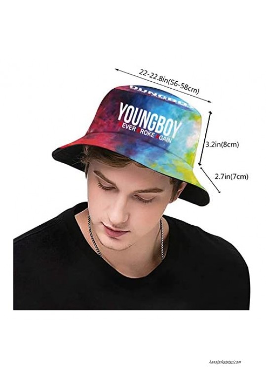 Fashion Foldable Rollable Fisherman Hat for Unisex Youth Flat Top Breathable Sun Caps