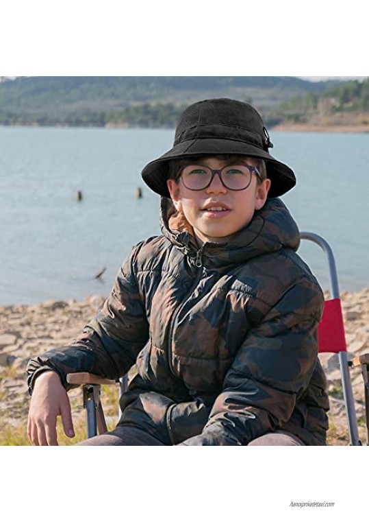 IWNTWY Unisex Bucket Hats Cotton Summer Travel Beach Hat Fisherman Caps Outdoor Sun Cap for Teens Girls Boys Women & Men
