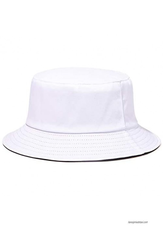 JEEDA Bucket Hat Unisex Cotton Packable Summer Travel Bucket Beach Sun Hat Lightweight Outdoor Hat Available on Both Sides