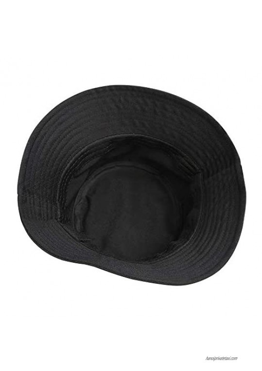 Men Women Fit Outdoor Shade Trip Gift Cap Premium All Cotton Bucket Hats