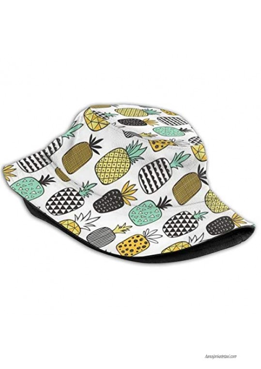 Unisex Bucket Hat Summer Travel Packable Reversible Sun Fisherman Cap for Men Women