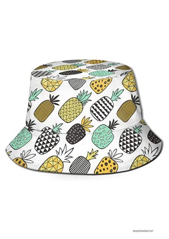 Unisex Bucket Hat Summer Travel Packable Reversible Sun Fisherman Cap for Men Women