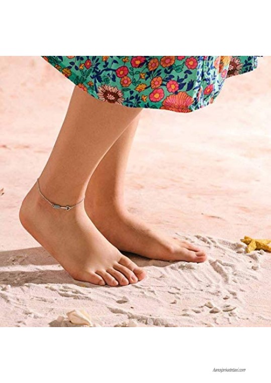 Aetorgc Boho Anklet Love Ankle Bracelet Arrow Beach Foot Chain Jewelry for Women and Girls