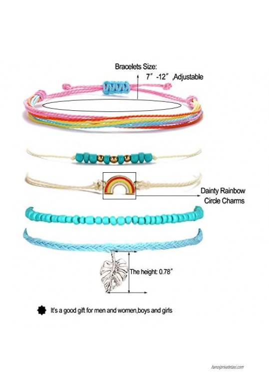 String Ankle Bracelet for Women Waterproof String Anklets Bracelets for Girls Mountain Anchor Anklet Summer Beach Jewelry