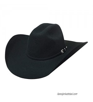 Bullhide Hats 0666Bl Broken Horn 4X 7 3/8 Black Cowboy Hat