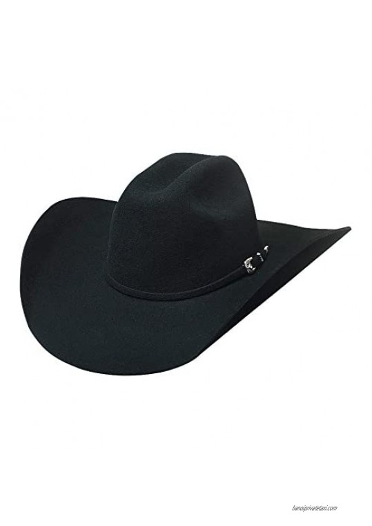 Bullhide Hats 0666Bl Broken Horn 4X 7 3/8 Black Cowboy Hat