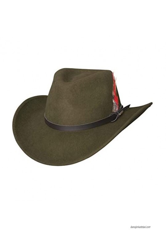 Bullhide Hats Voyager Premium Wool Cowboy Hat (Olive)