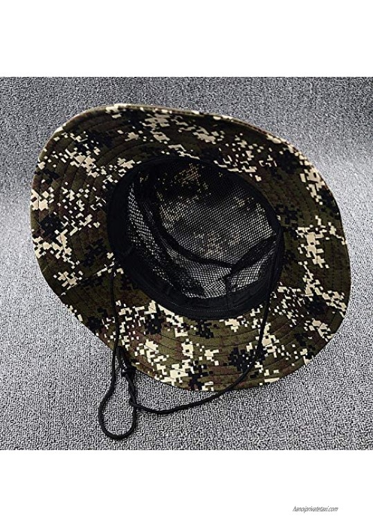 Cicilin Boonie Hat Outdoor Wide Brim Sun Protect Hat Bush Jungle Sun Cap Unisex
