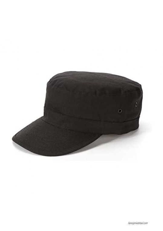 Digital Camo Cadet Army Cap Velcro Adjustable Canvas Military Hat Flat Top Baseball Cap for Men Women
