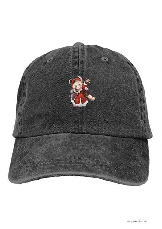 Genshin Impact Cowboy Hat Adjustable Hat for Men and Women.Black