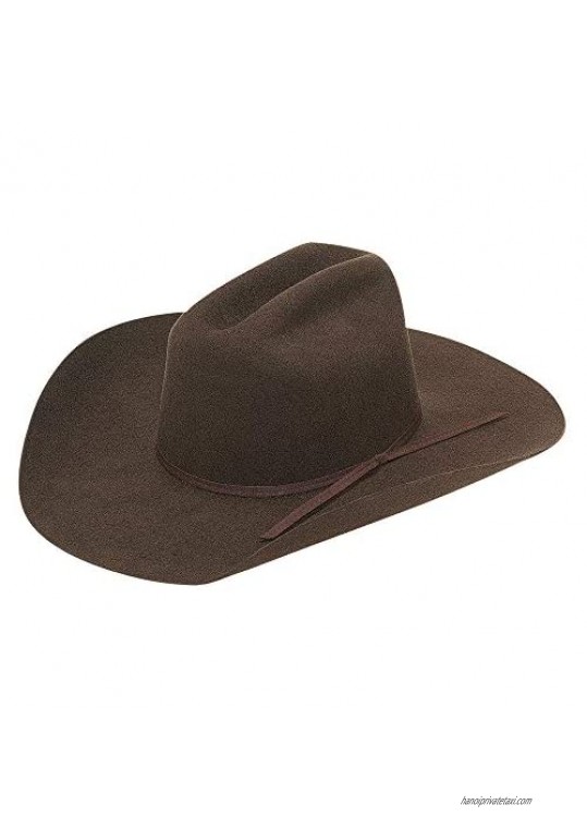 M&F Western Twister Wool Cowboy Hat (Little Kids/Big Kids) Chocolate LG