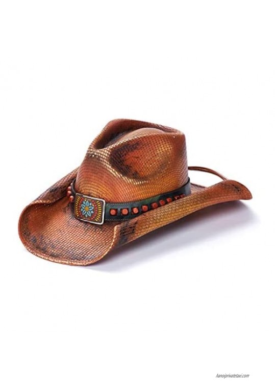 Stampede ONE Size FITS Most Hat -Women's HonkyYonk Rolled Up Western Hat Orange