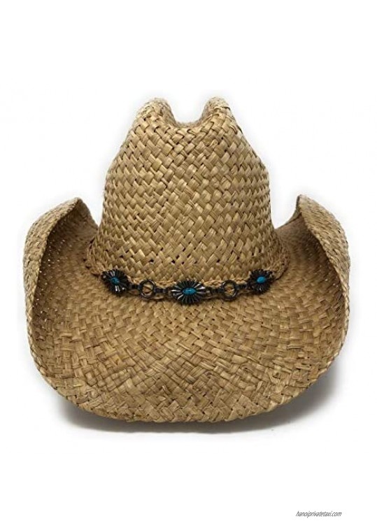 Summit Hats Bracelet & Braid Natural Cattleman 'Cowboy Raffia' Straw Hat
