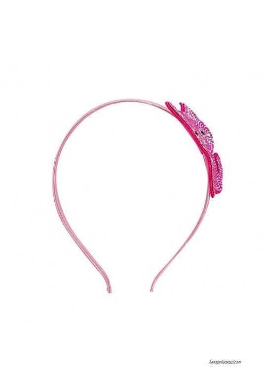 Bowbear Girls Womens Crystal Party Headband (Pink Cat)