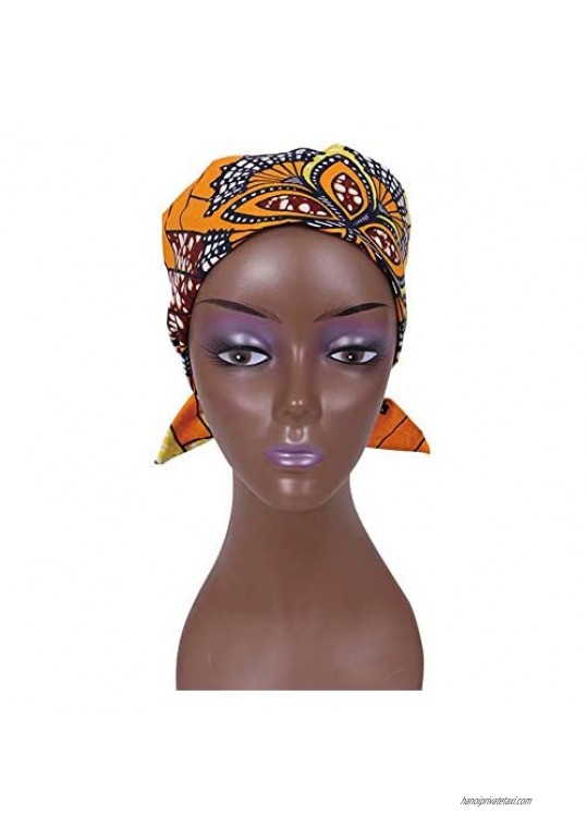 HITARGET Headband for Women African Print Twist Bow Wire Hair Headpiece Bowknot Headwrap HairScarf