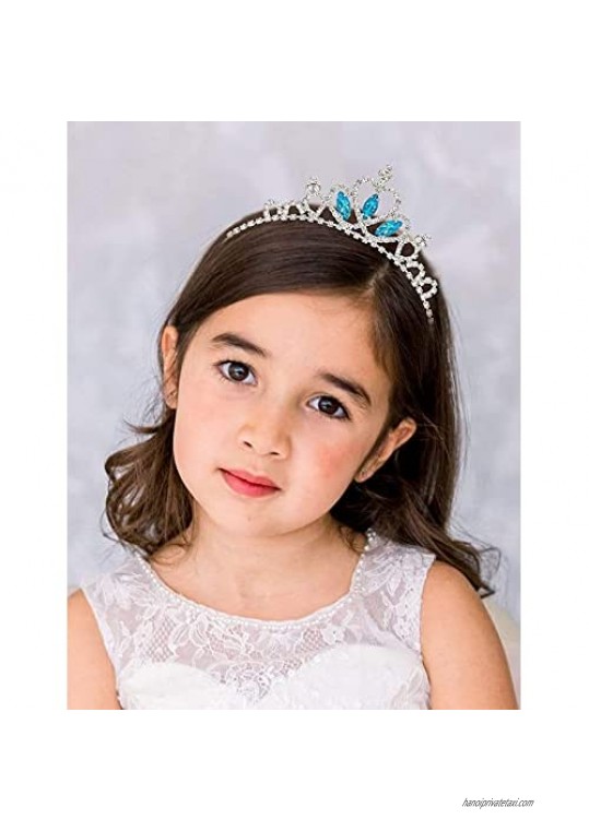 SWEETV Princess Tiara for Little Girls  Birthday Tiara for Toddler Kids  Child Hair Accessories