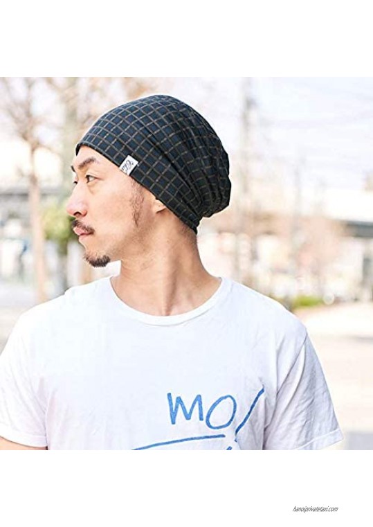 CHARM Organic Cotton Slouchy Beanie - Soft Chemo Hat Men Women Japanese Hipster Cap
