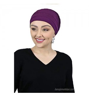 Chemo Cap Bamboo Turban Cancer Headwear for Women Sleep Cap Beanie Hat Head Coverings 3 Seam