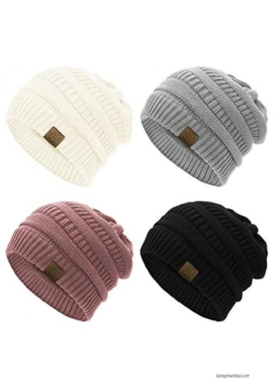 Durio Beanie for Women Knit Hat Cozy Winter Hats Thick Womens Hat Warm Beanie Hat Gifts for Women