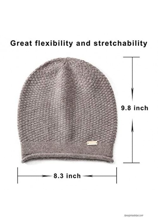 jaxmonoy Slouchy Beanies for Women Winter Soft Warm Cashmere Hat Skull Cap Ladies Knit Wool Beanie hat for Women