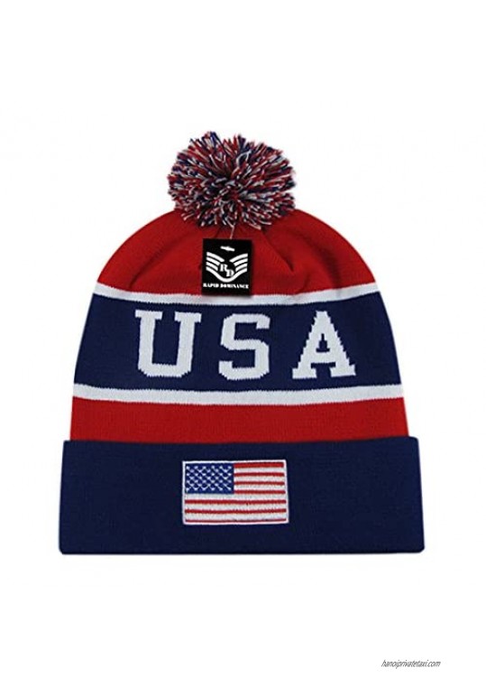 Rapiddominance Rapid Dominance Beanie USA NVY/Red Navy Red