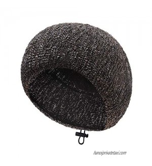 TEFITI Womens Pearl Snood Hairnet Headcover Knit Beret Beanie Cap Headscarves Turban-Cancer Headwear for Women