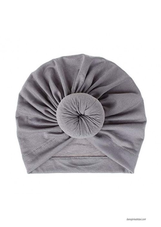 Women Turban Pre-Tied-Knotted-Donut Headwrap Hat - 6Pcs Chemo Cap Hair Loss Hat