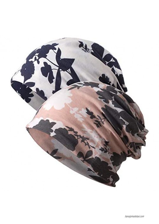 Women's Slouchy Beanie Chemo Hat Baggy Sleep Cap Infinity Scarf