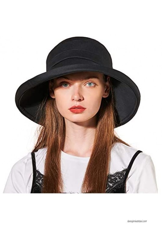 7769円 WEB限定 CACUSS Women's UPF 50 Foldable Summer Sun Hats Reversible Wide Brim Beach