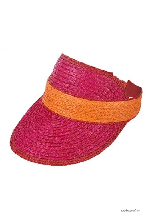 Cancan Women's Hat Sun Visor Hats Women Raffia Straw Summer Beach Hat Wide Brim UV Protection Outdoor Camping Hiking