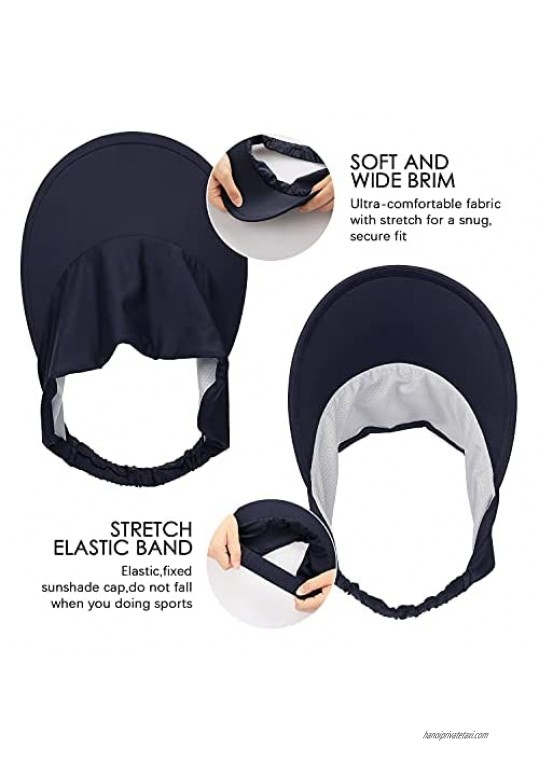 Cooling Stretchy Visor Hats for Women Lightweight Silk Fabrics Visors for Sports