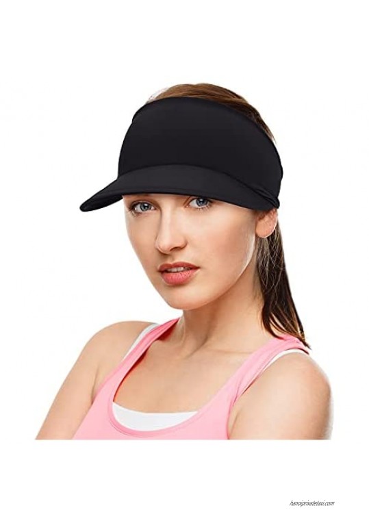 Cooling Stretchy Visor Hats for Women  Lightweight Silk Fabrics Visors for Sports