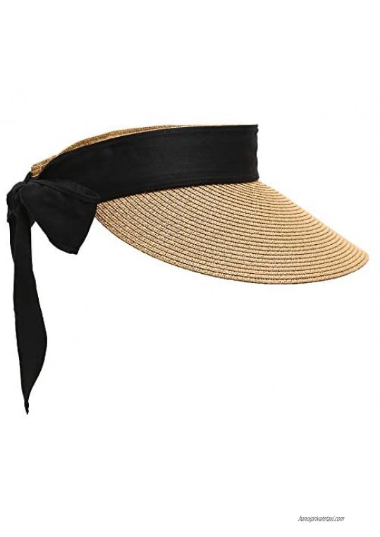 Naforet Women's Sun Visor Hat Wide Brim Packable Designed in Korea