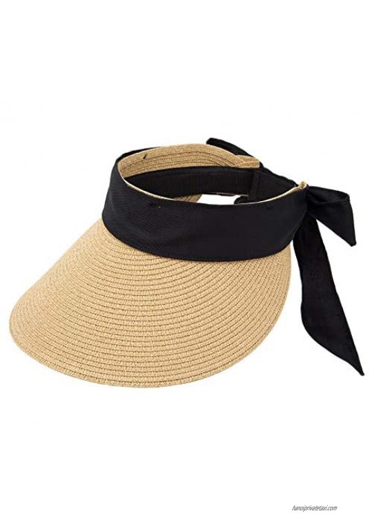 Naforet Women's Sun Visor Hat Wide Brim Packable  Designed in Korea