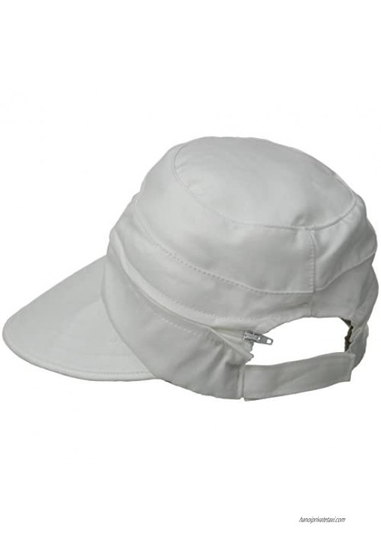 Physician Endorsed Women's Naples Cotton Packable Cap & Visor Sun Hat Rated UPF 50+ for Max Sun Protection