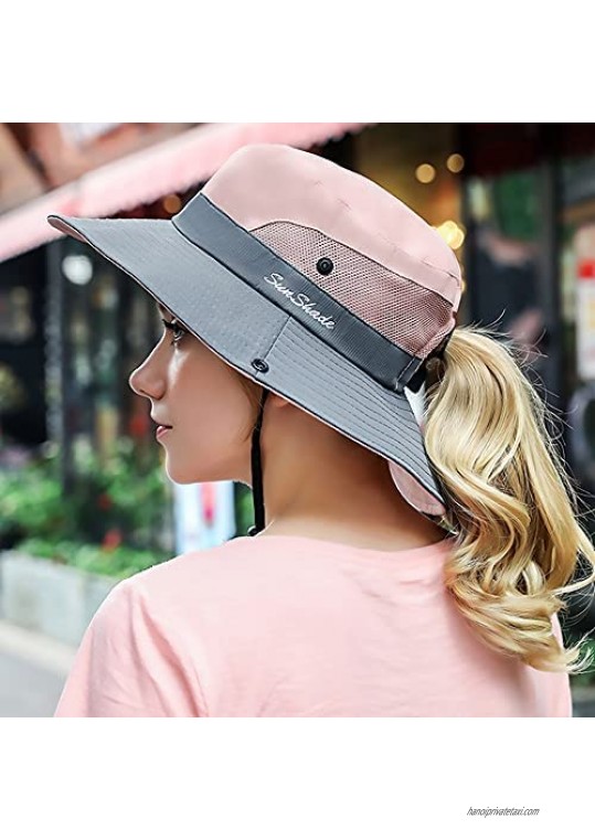 Sowift Women Sun Hat Wide Brim Lightweight Mesh Summer Cap Outdoor Fishing Hats UV Protection