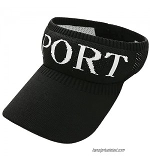 Womens Sun Visor Hat for Men Women Summer Sports Visors Foldable Adjustable Cap UV Protection for Tennis  Golf  Running