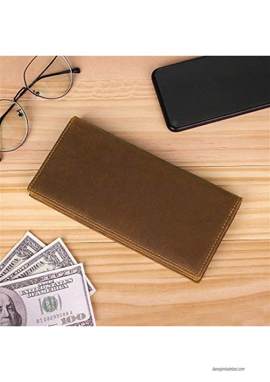 Engraved Wallet for Men Husband Dad Son Grandpa Personalized Leather Long Wallet Gifts Custom Gifts.