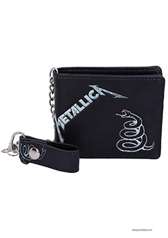 Nemesis Now Officially licensed Metallica Black Album Wallet with Chain 11cm